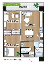 間取図画像 2LDK