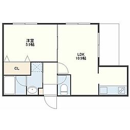 Moco-Dice: 101 1階1LDKの間取り