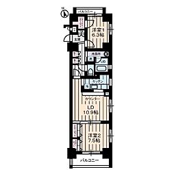 間取図画像 2LDK