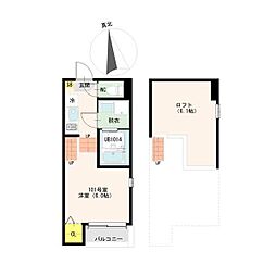 VAN SOREIL(ヴァンソレイユ)野並 101 1階1Kの間取り