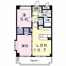 間取図画像 2LDK