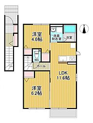 間取図画像 2LDK