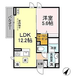 間取図画像 1LDK