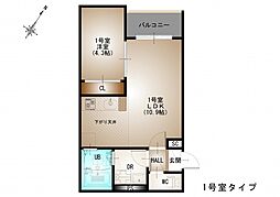 間取図画像 1LDK