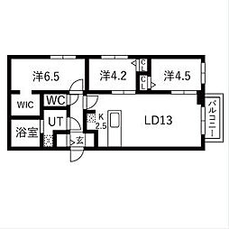 札幌市中央区南十五条西8丁目マンション 3LDKの間取図画像