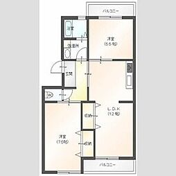 間取図画像 2LDK