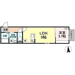 間取図画像 1LDK
