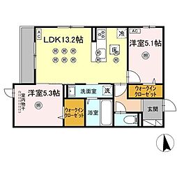 間取図画像 2LDK