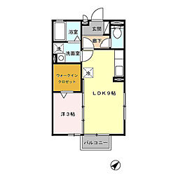 間取図画像 1LDK