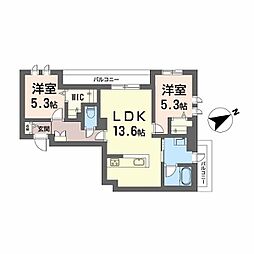 間取図画像 2LDK