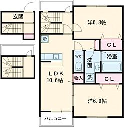 間取図画像 2LDK