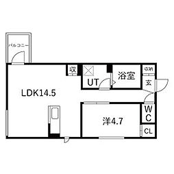 間取図画像 1LDK