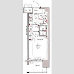 MAXIV新栄 1Kの間取図画像
