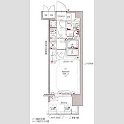MAXIV新栄 1Kの間取図画像