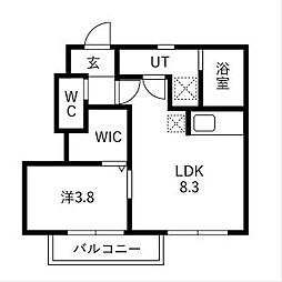 間取図画像 1LDK