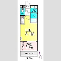 間取図画像 1LDK