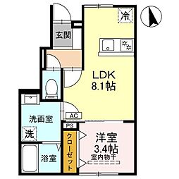 間取図画像 1LDK