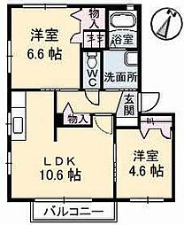 間取図画像 2LDK