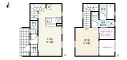 プレミアム吉田 1LDKの間取図画像