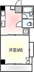 エーブル志度 1DKの間取図画像