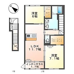 間取図画像 2LDK