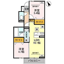 間取図画像 2LDK
