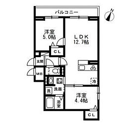間取図画像 2LDK