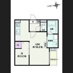 間取図画像 1LDK