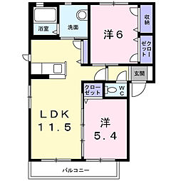 間取図画像 2LDK