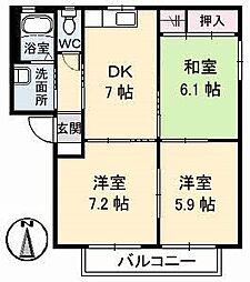 間取図画像 3DK