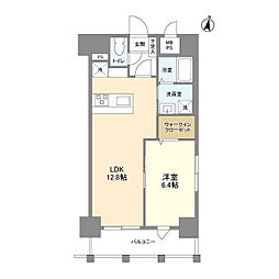 ルーカス長崎諫早I 1LDKの間取図画像