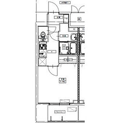 S-RESIDENCE四日市駅前couleur(クルール) フリーレント・家具家 1Kの間取図画像