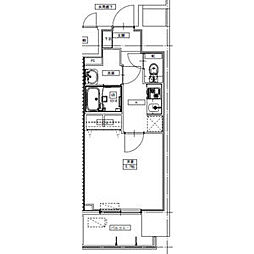 S-RESIDENCE四日市駅前couleur(クルール) フリーレント・家具家 1Kの間取図画像
