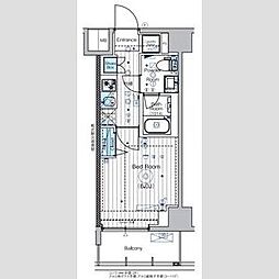MAXIV横浜吉野町TRE 1Kの間取図画像