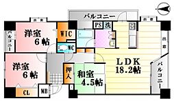 ラフィーヌ牛田本町 3LDKの間取図画像