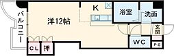 コートハイムパル ワンルームの間取図画像