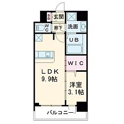 ミラージュパレス大阪ドームプロスパー 1LDKの間取図画像
