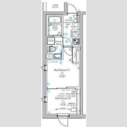 MIND上池台 2Kの間取図画像
