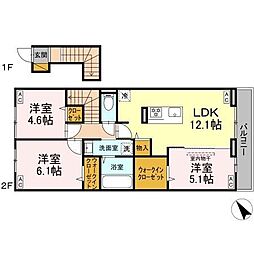 yamaju 3LDKの間取図画像