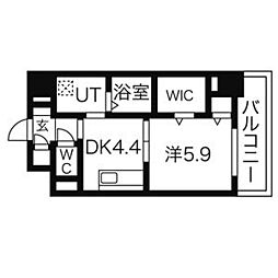 トレフルコート 1DKの間取図画像
