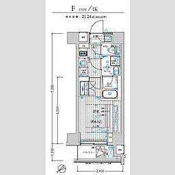 BRIZZ鶴見本町通MAXIV 1Kの間取図画像