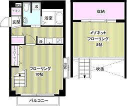 プリマヴェール相模台 2Kの間取図画像