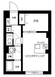 ES-Grande東中野 1LDKの間取図画像