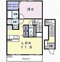 フォーズ・アメニティ4 1LDKの間取図画像