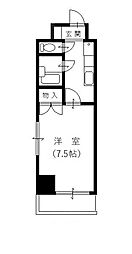 パラシオン高岡町 1Kの間取図画像
