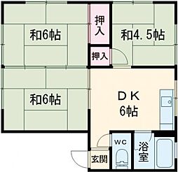 ホワイトレジデンス 3DKの間取図画像