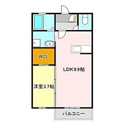 Re.グランE 1LDKの間取図画像