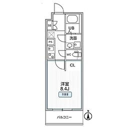 THE PALMS MUSE 新江古田(ザパームスミューズシ 1Kの間取図画像