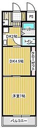 サンセール宇多津2 2Kの間取図画像