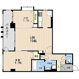 APEX神園 2LDKの間取図画像